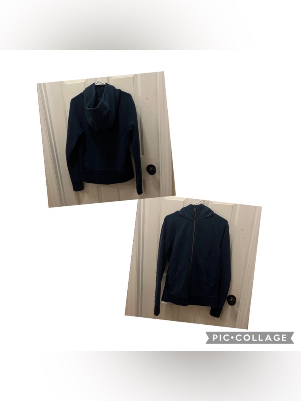 🍋 EUC Lululemon Scuba Hoodie *Classic Cotton Fleece - Heathered Naval Blue Sz 8